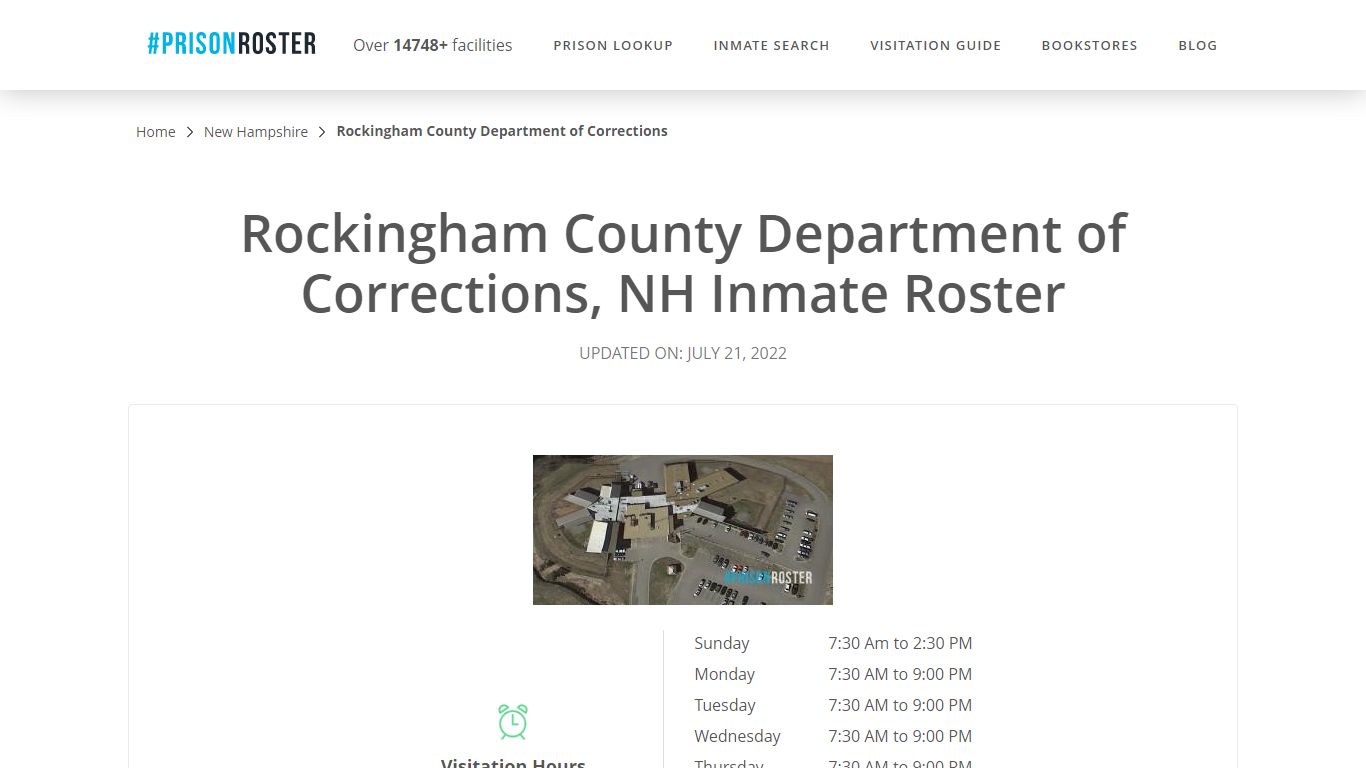 Rockingham County Department of Corrections, NH Inmate Roster